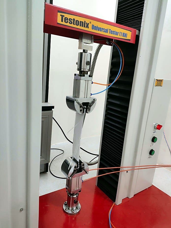 Fabric tensile testing